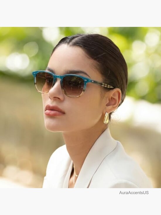 Retro Square Acetate Polarized Sunglasses for Small to Medium Face UV400